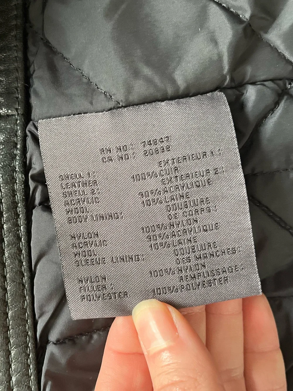 Andrew Marc New York Men's Black Leather Zip-Front Jacket size medium